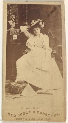 Annie Robe, from the Actors and Actresses series (N171) for Old Judge Cigarettes by Goodwin & Company, photograph, 1886-1890