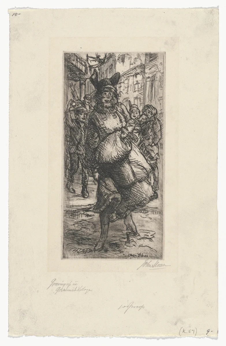 Growing Up in Greenwich Village by John Sloan, print, 1916