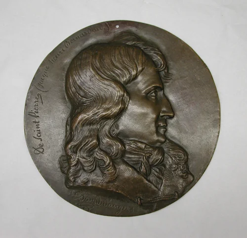 Henri Bernardin de Saint-Pierre (1737–1814), writer by Pierre-Jean David d'Angers, metalwork, 1844-1856