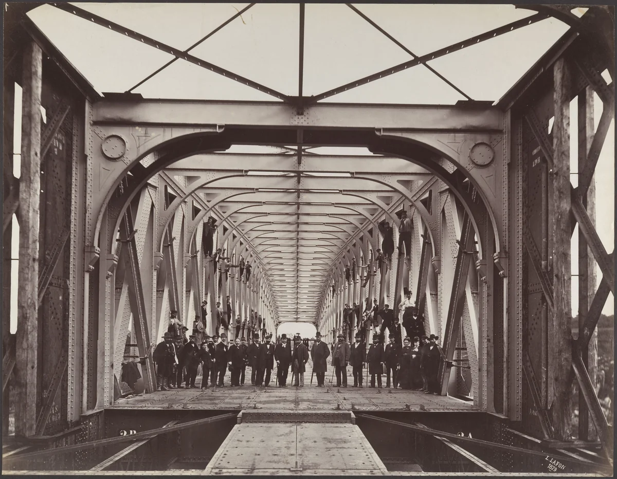 Lessart Viaduct on the Rance River by Louis Lafon, photograph, 1879