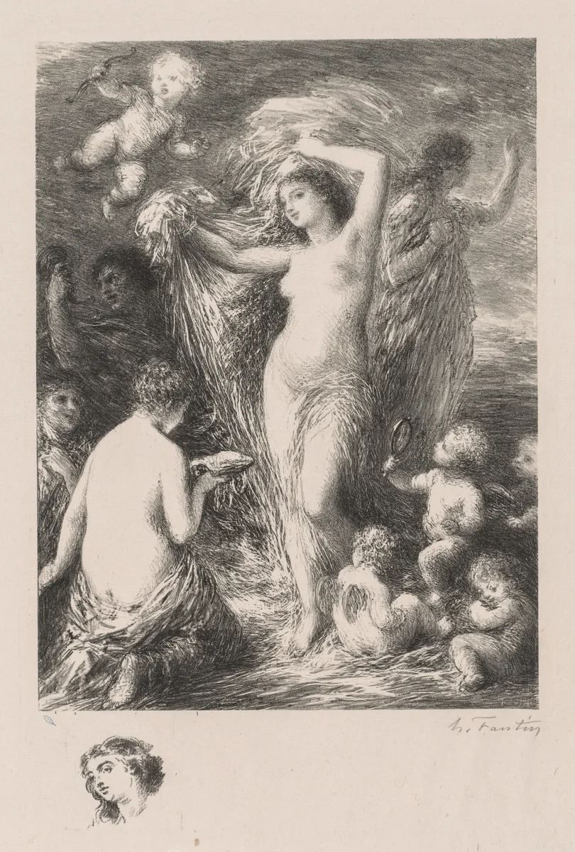 Venus Anadyomene by Henri Fantin-Latour, print, 1898