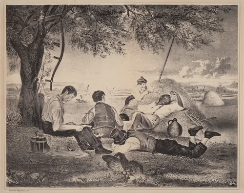 Farmer's Nooning by William Sidney Mount, print, 1840