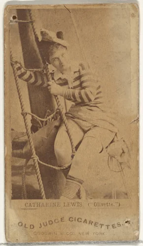 Catharine Lewis in "Olivette", from the Actors and Actresses series (N171) for Old Judge Cigarettes by Goodwin & Company, photograph, 1886-1890