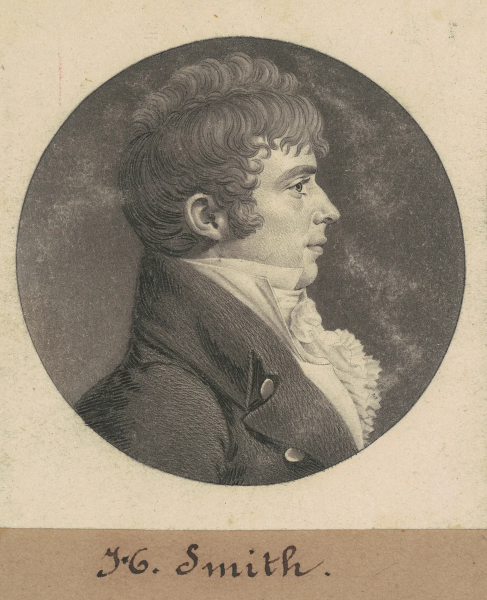 H. Smith by Charles B. J. Févret de Saint-Mémin, print, 1809