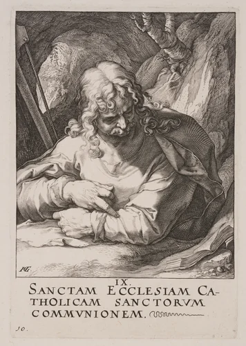 St James the Less, from Christ, the Apostles and St Paul with the Creed by Hendrick Goltzius, print, 1589
