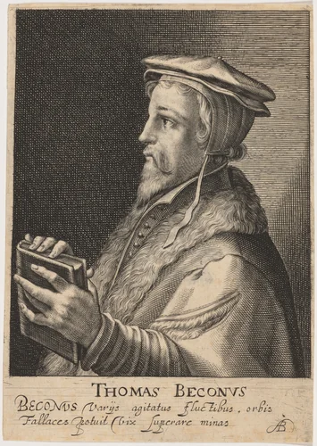 Thomas Becon, Protestant Divine by Magdalena van de Passe
Willem de Passe, print, 1620