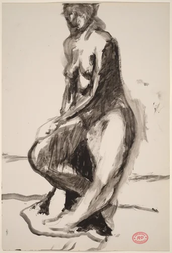 Untitled [seated woman] by Richard Diebenkorn, drawing, 1955-1967