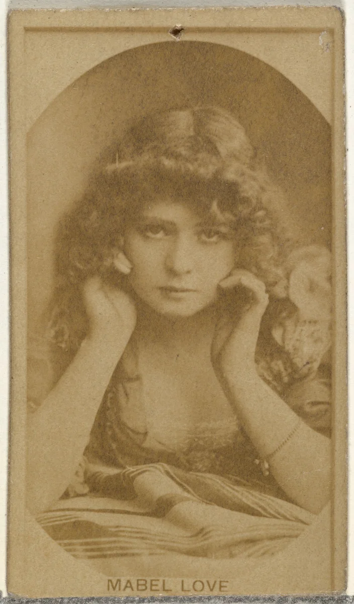 Mabel Love, from the Actors and Actresses series (N145-8) issued by Duke Sons & Co. to promote Duke Cigarettes by W. Duke, Sons & Co., photograph, 1890-1895