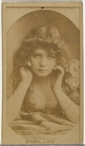 Mabel Love, from the Actors and Actresses series (N145-8) issued by Duke Sons & Co. to promote Duke Cigarettes by W. Duke, Sons & Co., photograph, 1890-1895