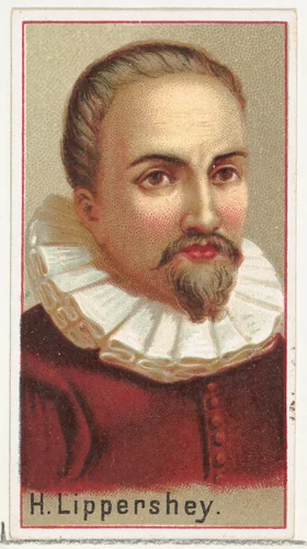 H. Lippershey, printer's sample for the World's Inventors souvenir album (A25) for Allen & Ginter Cigarettes by Allen & Ginter, print, 1888