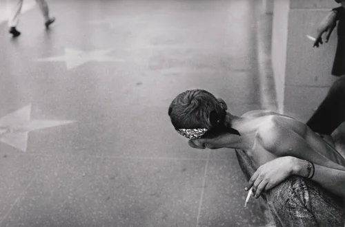 Hollywood and Highland (#3) by Jim Goldberg, photograph, 1987