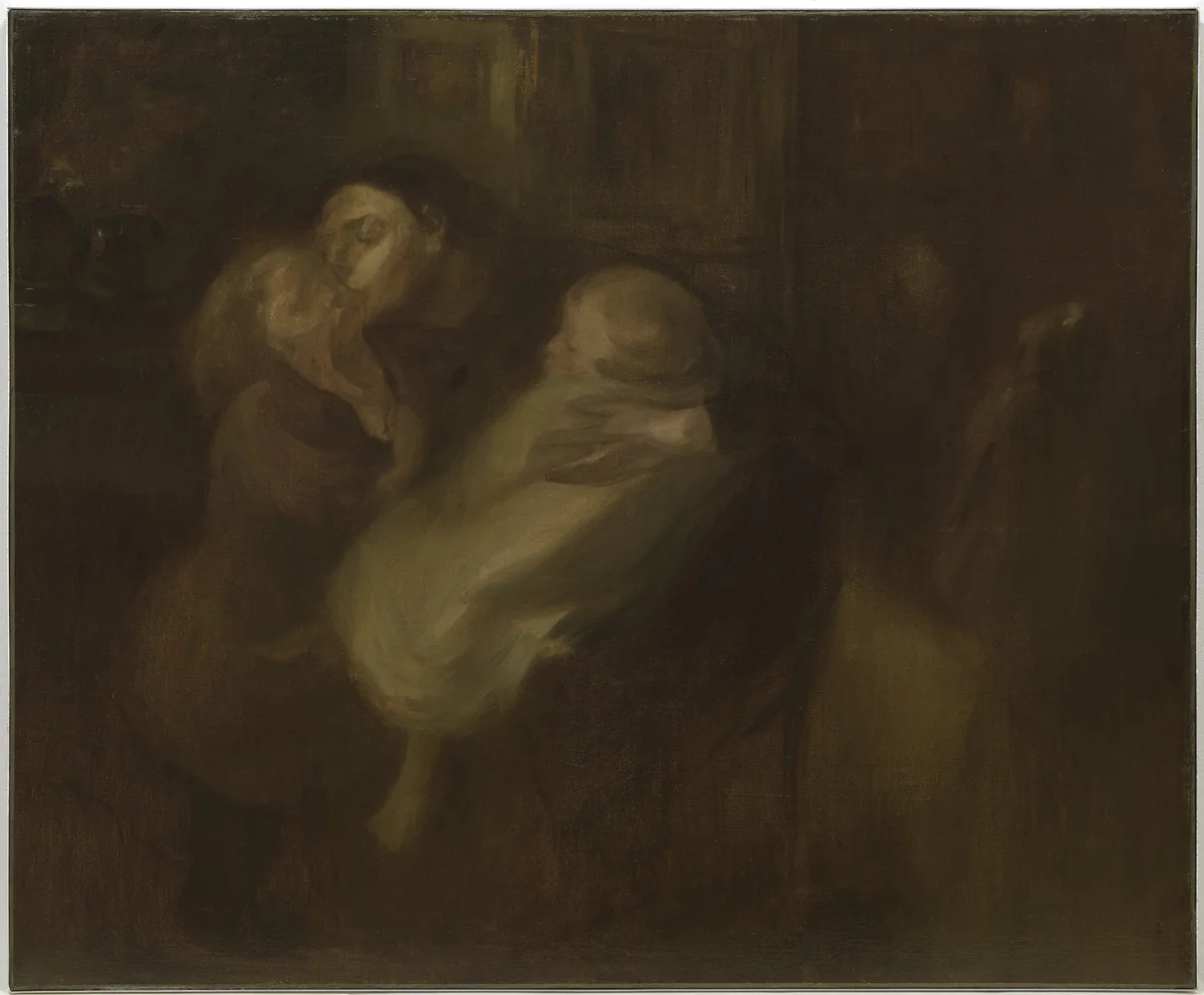 Maternity by Eugène Carrière, painting, 1892