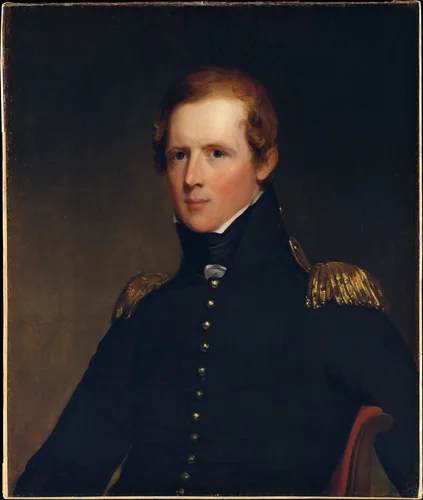 Major John Biddle by Thomas Sully, artwork, 1818