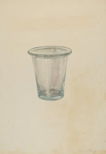 Jelly Tumbler by Van Silvay, index of american design, 1935-1942