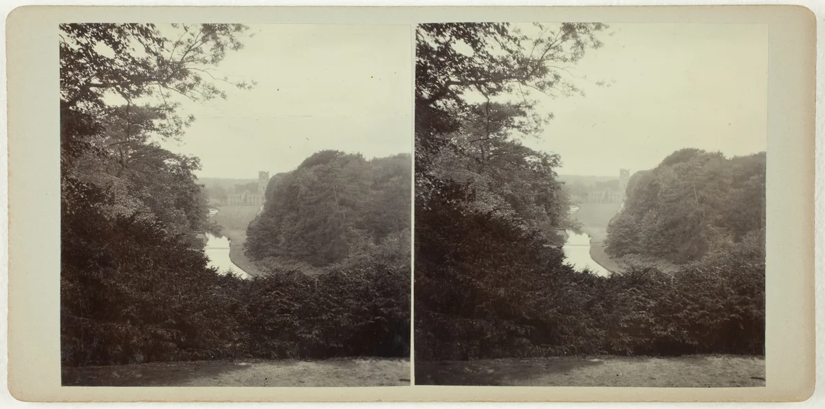 Untitled (Fountains Abbey Surprise View) by Artist Unknown, photograph, 1860-1869