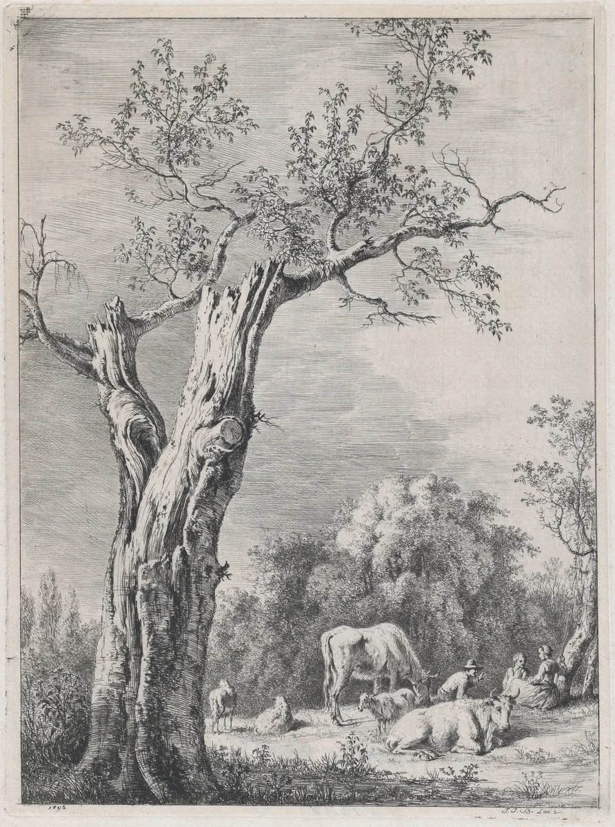 Spring, after a drawing made at Saint-Chamond by Jean Jacques de Boissieu, print, 1795