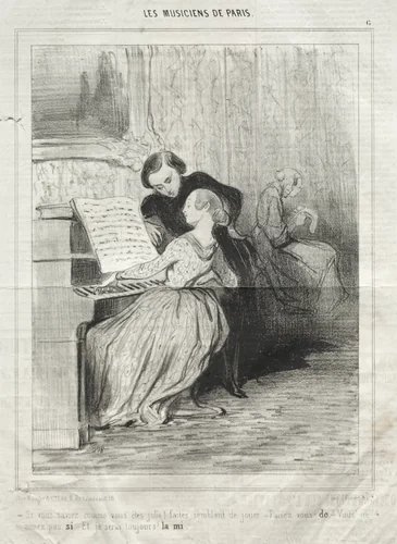 If you knew how pretty you are! by Honoré Daumier, print, 1841-1843