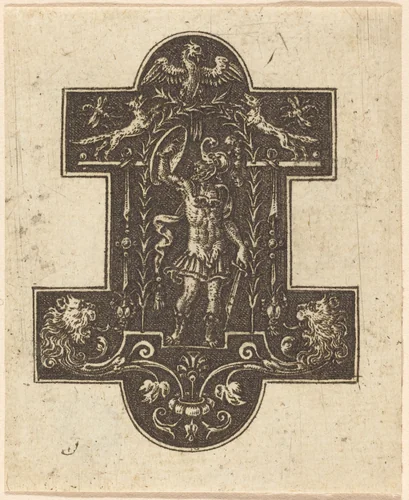 Mars by Etienne Delaune, print, 1519-1583