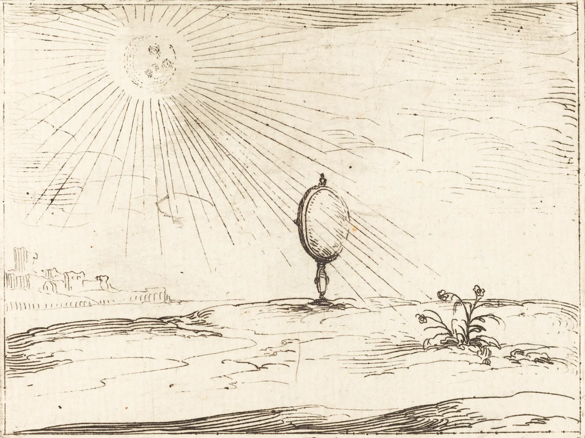 Rays of the Sun by Jacques Callot, print, 1592-1635