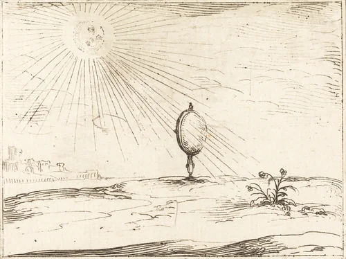 Rays of the Sun by Jacques Callot, print, 1592-1635