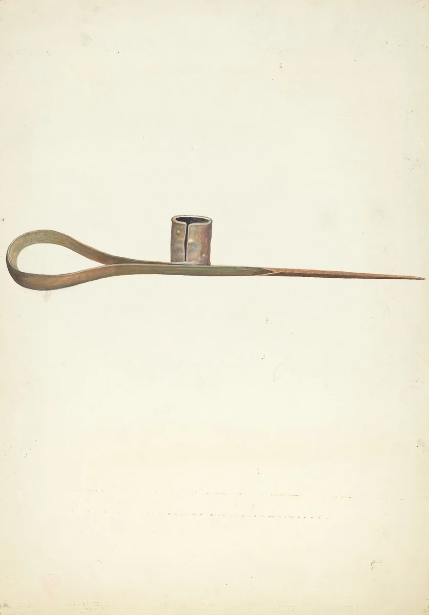Candle Holder by A. Regli, index of american design, 1935-1942