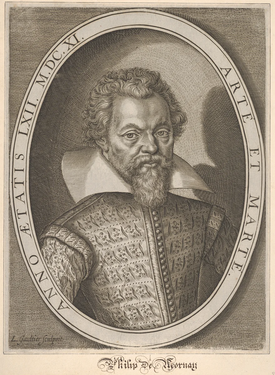 Philip de Mornay by Léonard Gaultier, print, 1570-1641