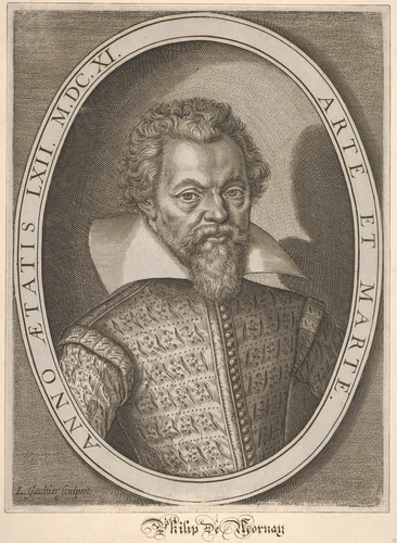 Philip de Mornay by Léonard Gaultier, print, 1570-1641