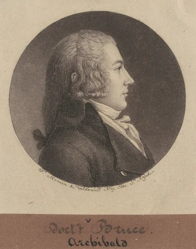Archibald Bruce by Charles B. J. Févret de Saint-Mémin, print, 1796-1797