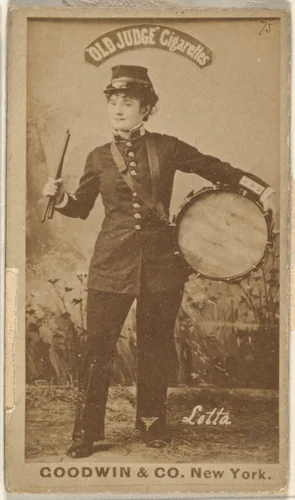 Lotta, from the Actors and Actresses series (N171) for Old Judge Cigarettes by Goodwin & Company, photograph, 1886-1890