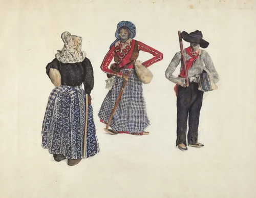 American Dolls by Jane Iverson, index of american design, 1936