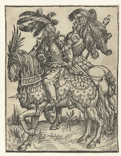 Dirk I en Dirk II by Jacob Cornelisz van Oostsanen, print, 1518