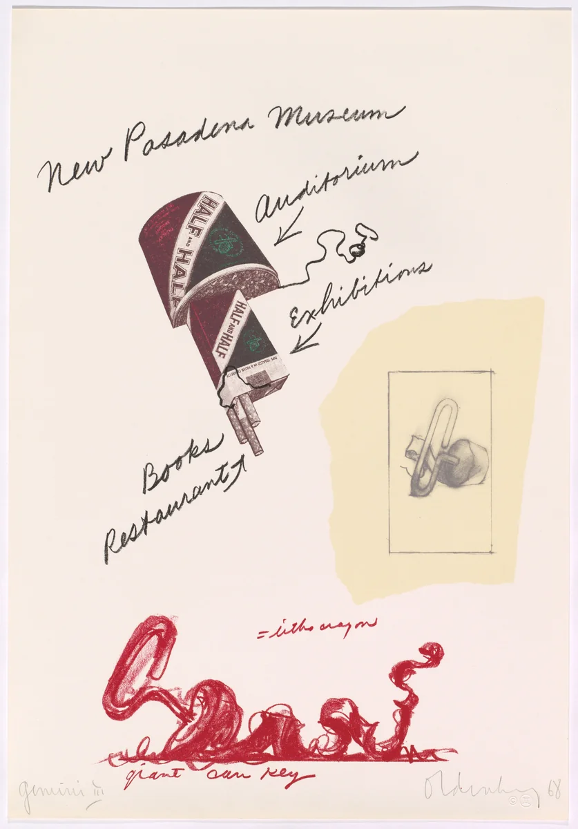 Untitled (New Pasadena Museum) by Claes Oldenburg
James Webb
Dan Gualdoni
Gemini G.E.L., portfolio, 1968