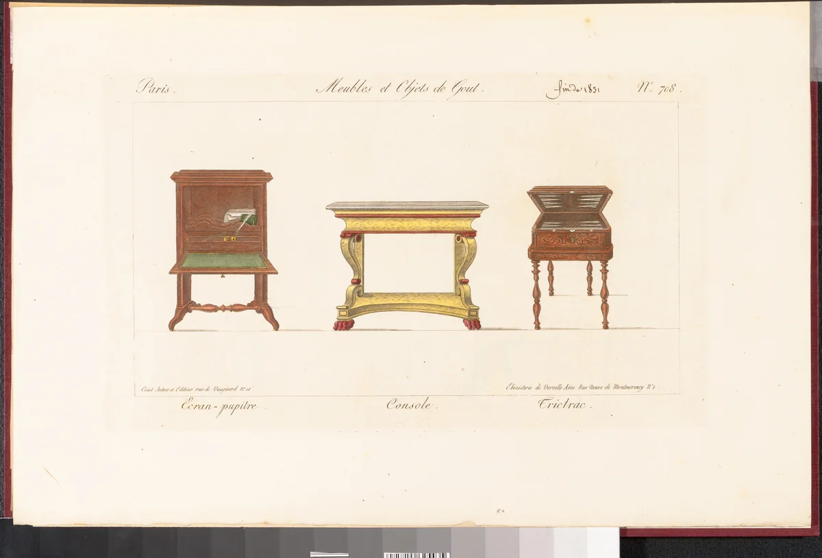 Meubles et Objets de Goût by Pierre de La Mésangère, book, 1802-1831