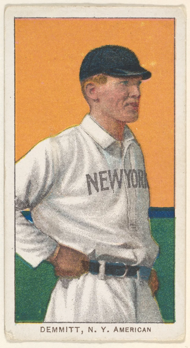 Demmitt, New York, American League, from the White Border series (T206) for the American Tobacco Company by American Tobacco Company, print, 1909-1911