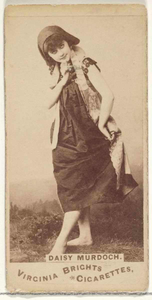 Daisy Murdoch, from the Actors and Actresses series (N45, Type 1) for Virginia Brights Cigarettes by Allen & Ginter, photograph, 1885-1891