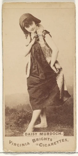 Daisy Murdoch, from the Actors and Actresses series (N45, Type 1) for Virginia Brights Cigarettes by Allen & Ginter, photograph, 1885-1891