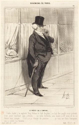 Le Préfet de l'Empire by Honoré Daumier, print, 1841