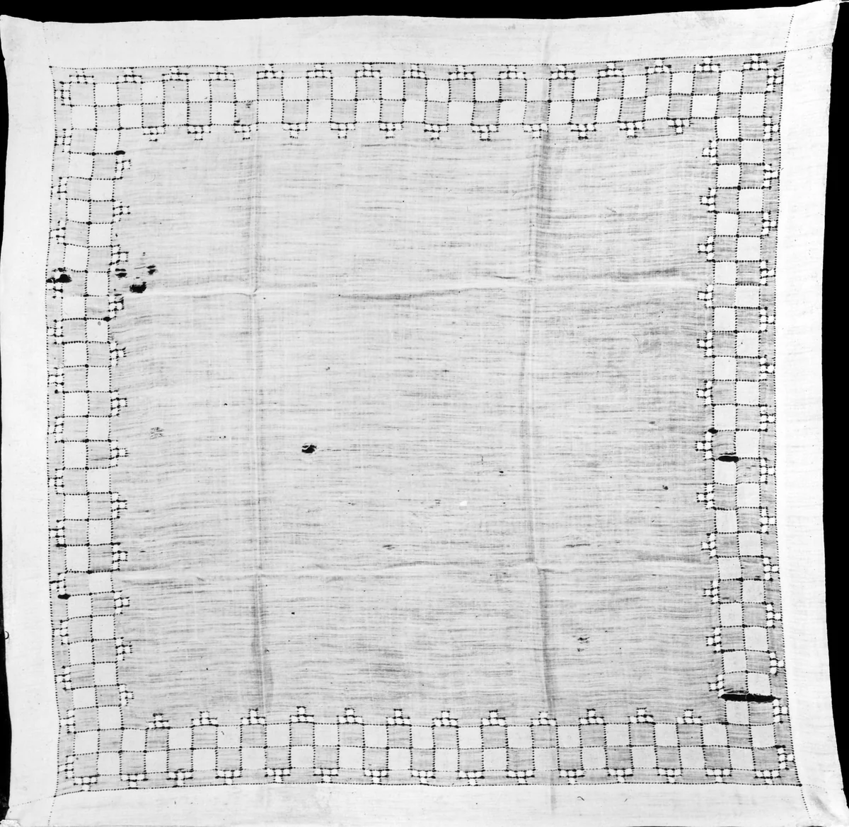 Handkerchief by France, textile, 1875-1900