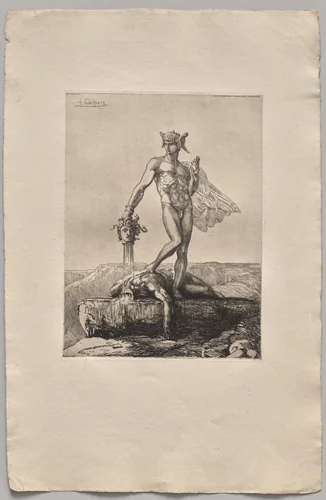 Perseus by Nicolas-François Chifflart, print, 1865