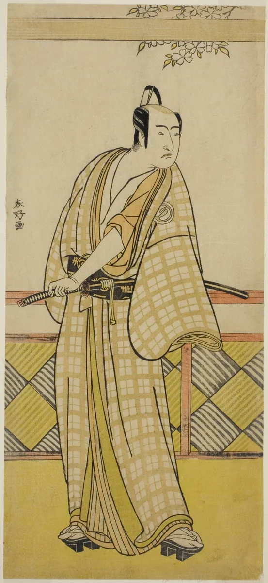 The Actor Sawamura Sojuro III in an Unidentified Role by Katsukawa Shunko, print, 1785-1789