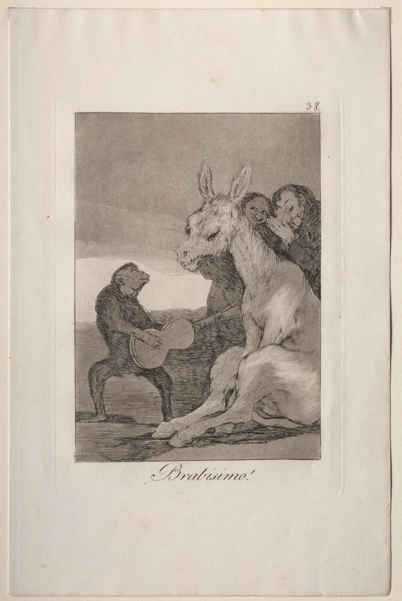 Bravo!, Plate 38 by Francisco de Goya, print, 1799