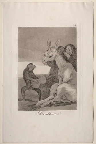 Bravo!, Plate 38 by Francisco de Goya, print, 1799