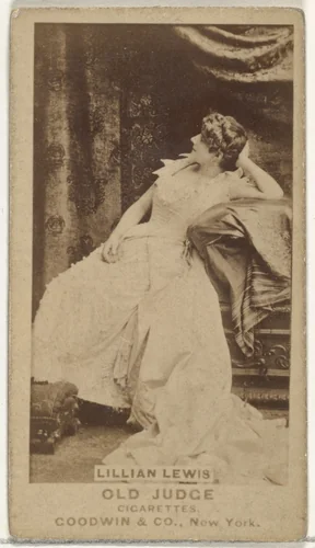 Lillian Lewis, from the Actors and Actresses series (N171) for Old Judge Cigarettes by Goodwin & Company, photograph, 1886-1890
