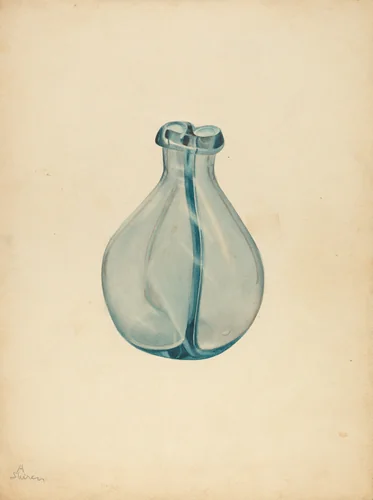 Blown Glass by Alvin Shiren, index of american design, 1935-1942