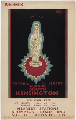 Kuan-Yin, Victoria & Albert Museum by E. McKnight Kauffer, design, 1921