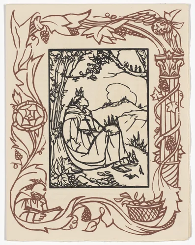 Plate (page 257) from Les Petites Fleurs de St. François (The Little Flowers of St. Francis) by Émile Bernard, illustrated book, 1928