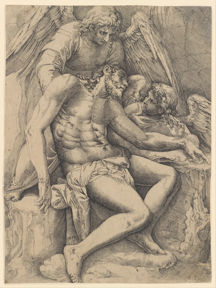 Corpus Christi by Battista Franco, print, 1530-1555