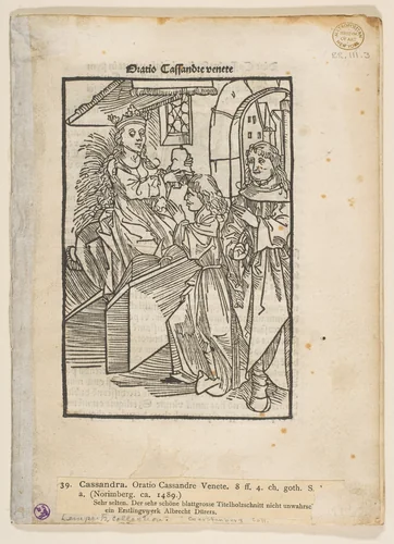 Oratio Cassandre Venete by Peter Wagner, book, 1484-1494