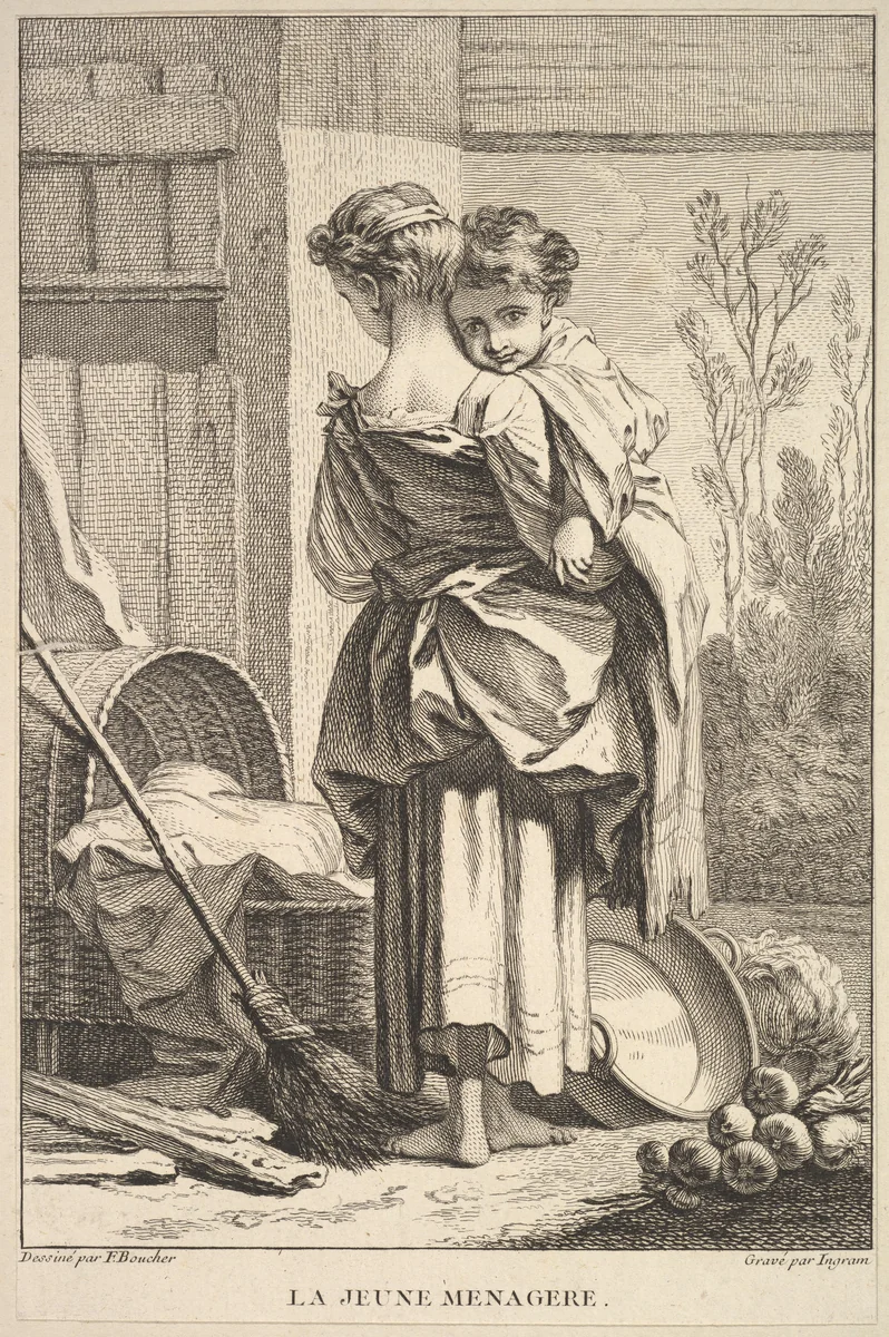 The Young Housekeeper by John Ingram, print, 1741-1763