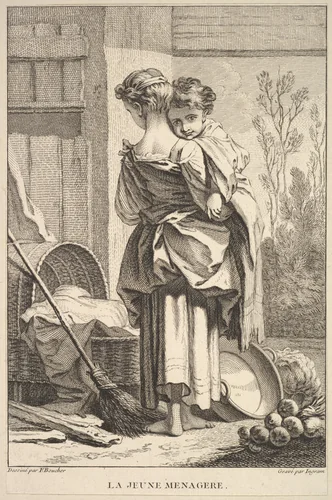 The Young Housekeeper by John Ingram, print, 1741-1763